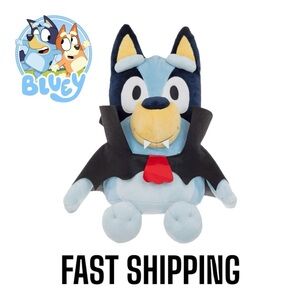 BRAND NEW NWT Jumbo Bluey Halloween Vampire Plush 18” * LAST ONE * FREE SHIPPING